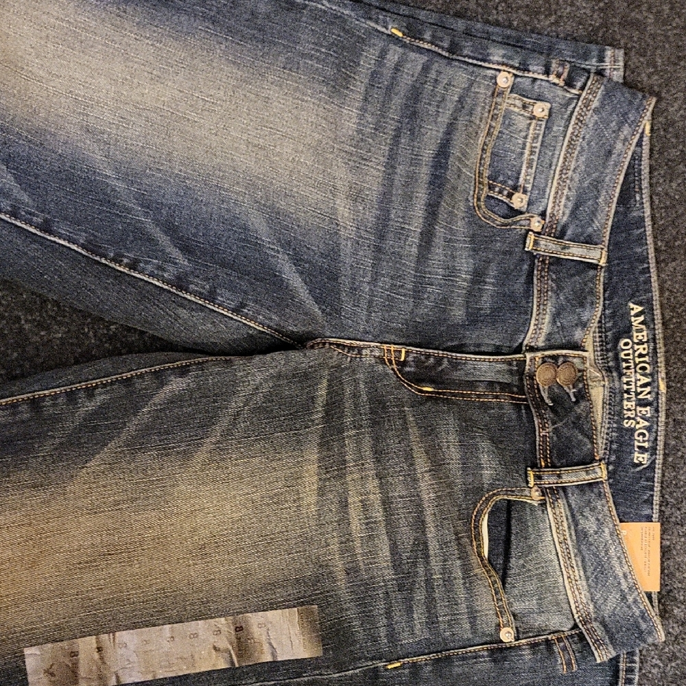 American Eagle Outfitters Distressed Blue Skinny Jeans - Picture 5 of 8